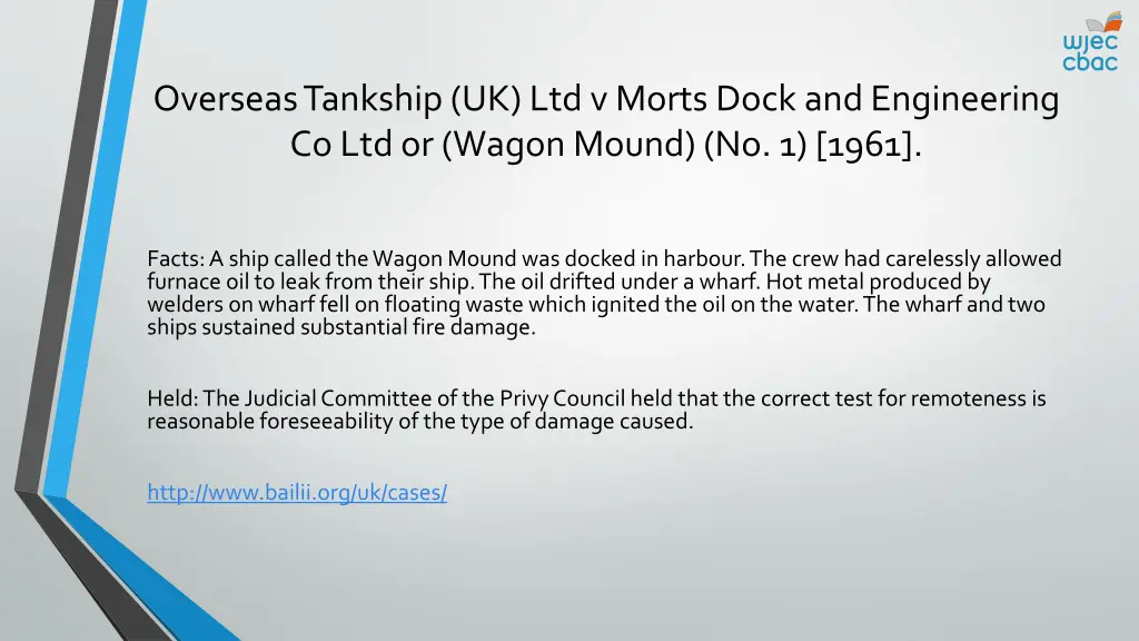 overseas tankship uk ltd v morts dock