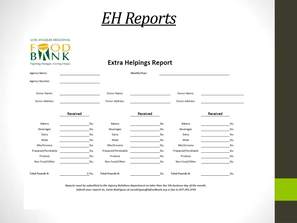 eh reports