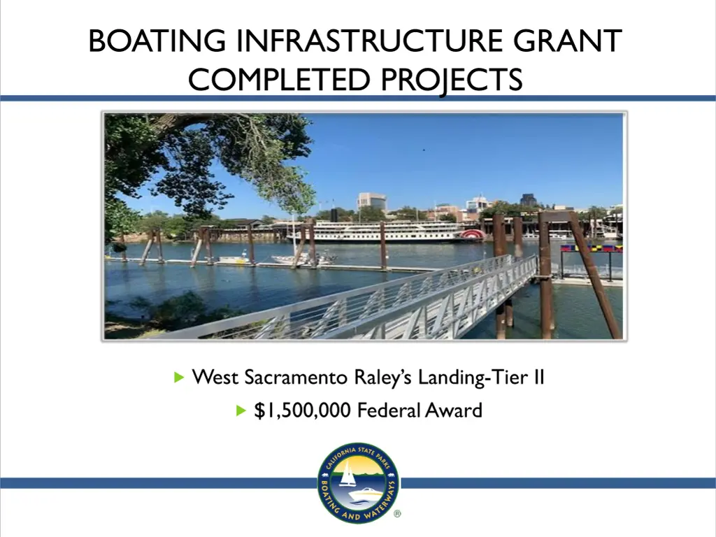 boating infrastructure grant completed projects