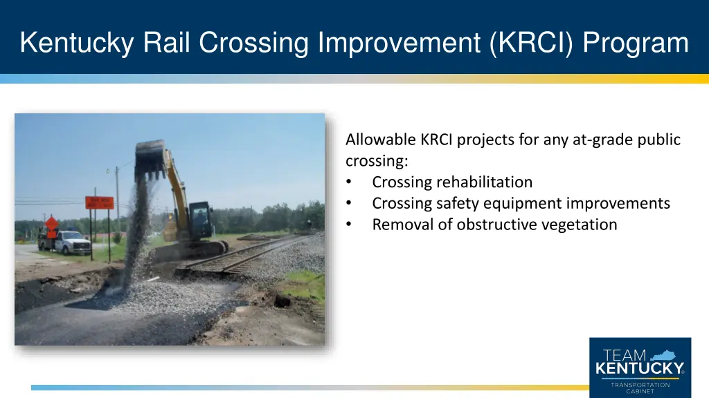 kentucky rail crossing improvement krci program