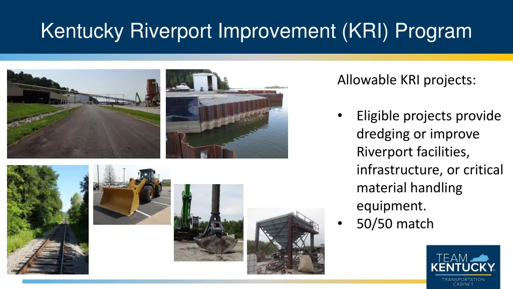 kentucky riverport improvement kri program