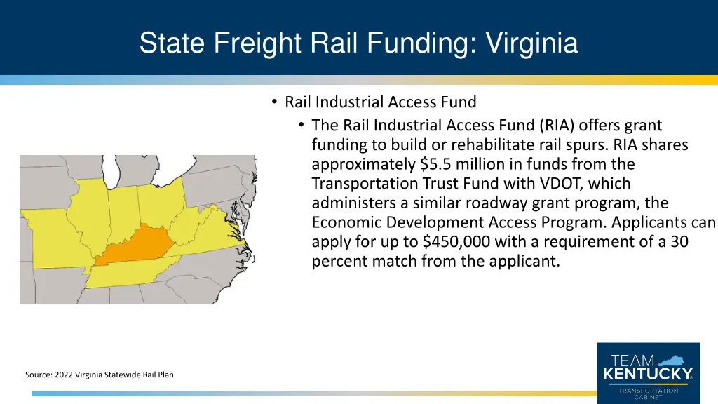 state freight rail funding virginia 1