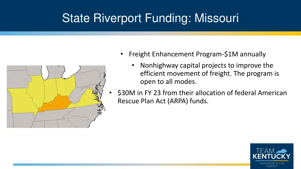 state riverport funding missouri 1