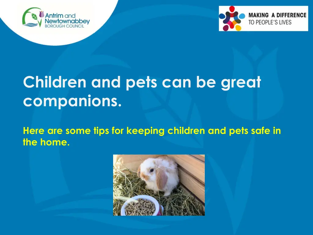 children and pets can be great companions