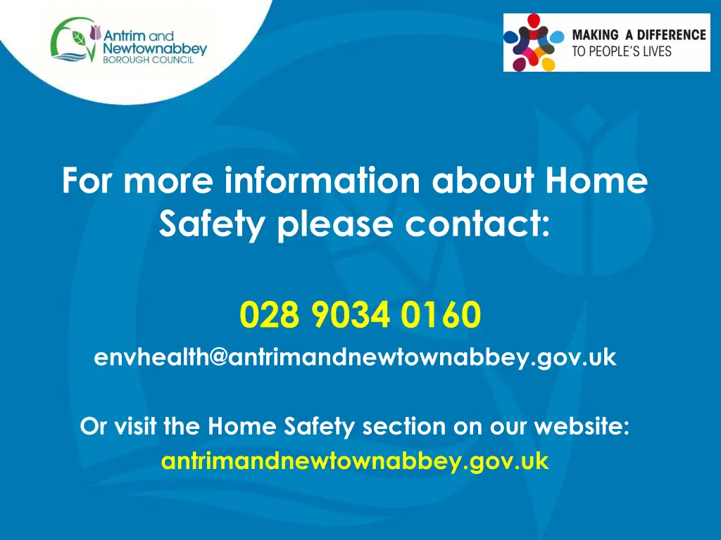 for more information about home safety please