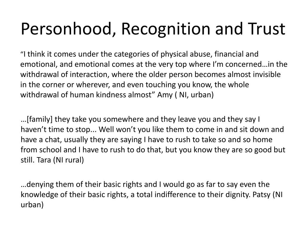 personhood recognition and trust