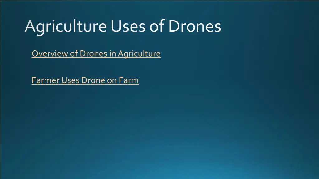 agriculture uses of drones