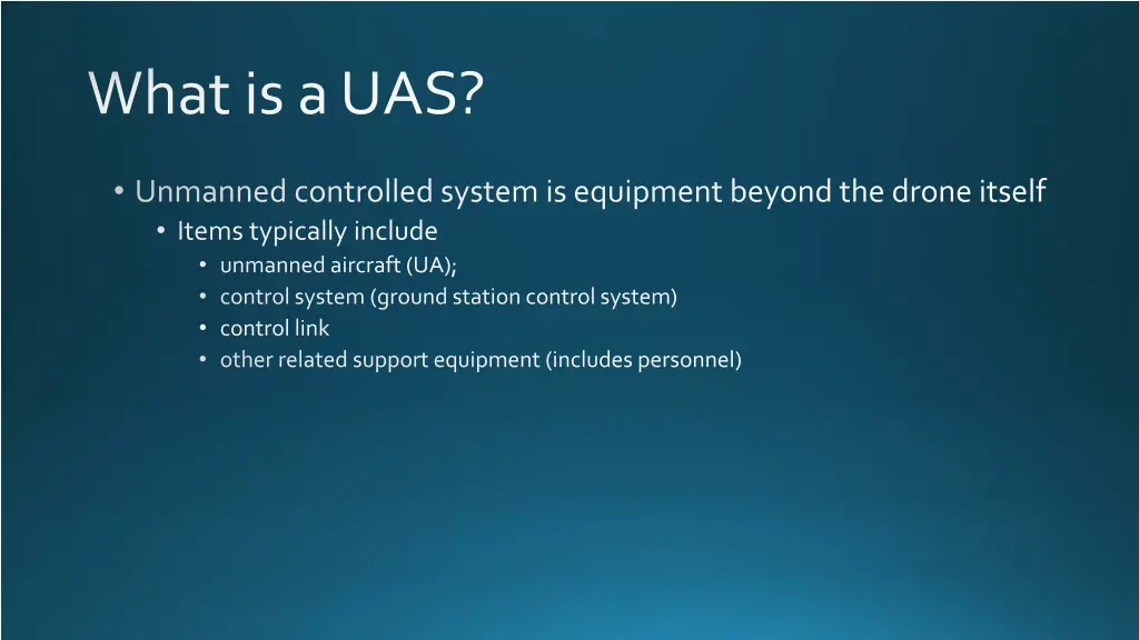 what is a uas