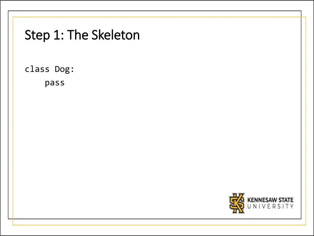 step 1 the skeleton step 1 the skeleton