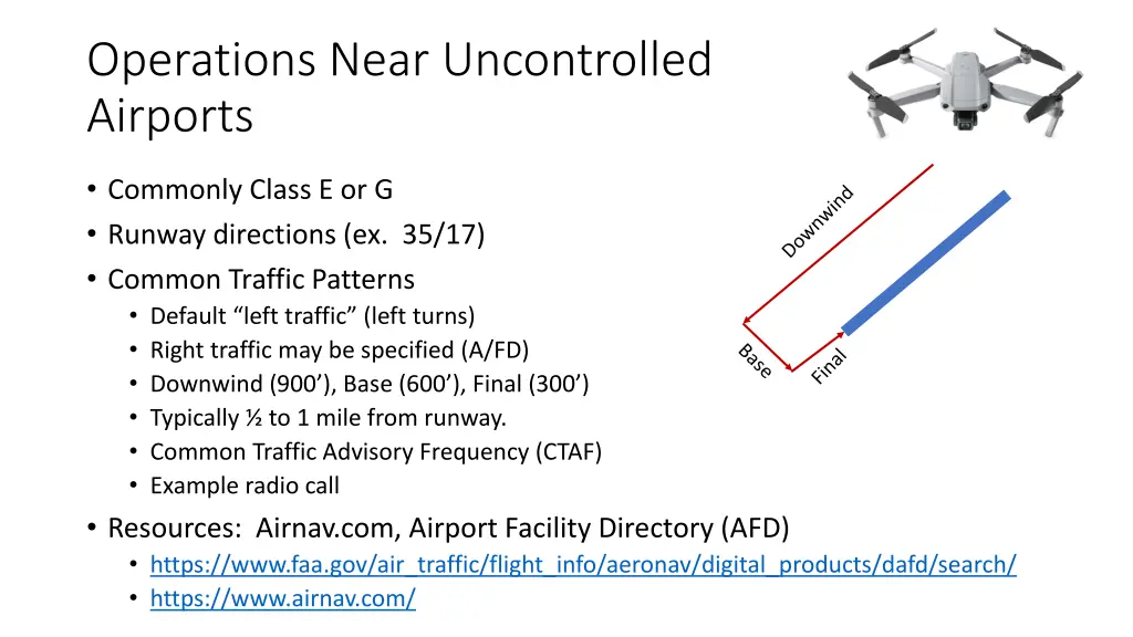 operations near uncontrolled airports