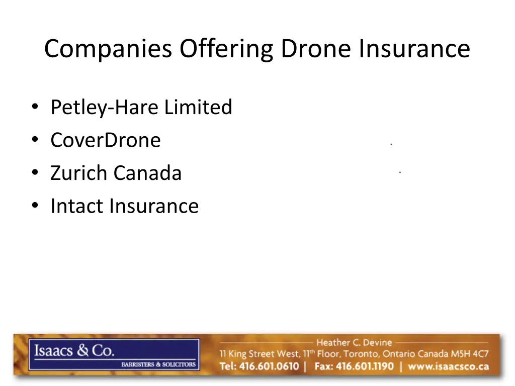 companies offering drone insurance