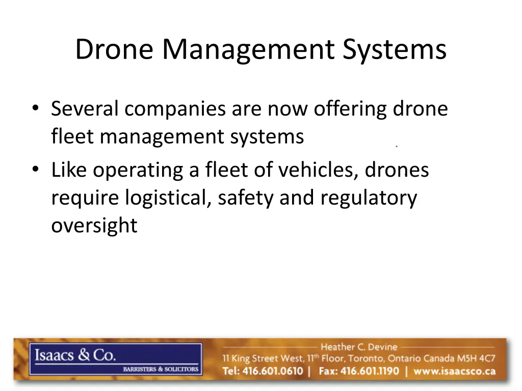 drone management systems