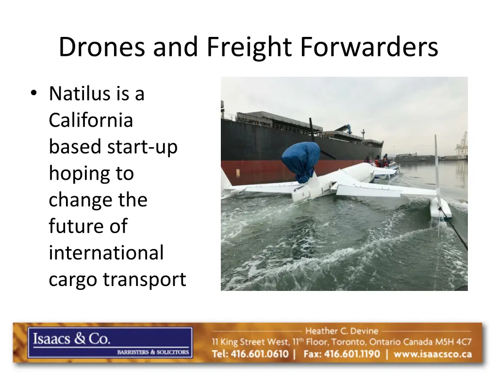 drones and freight forwarders