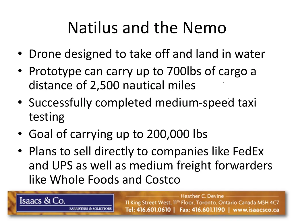 natilus and the nemo