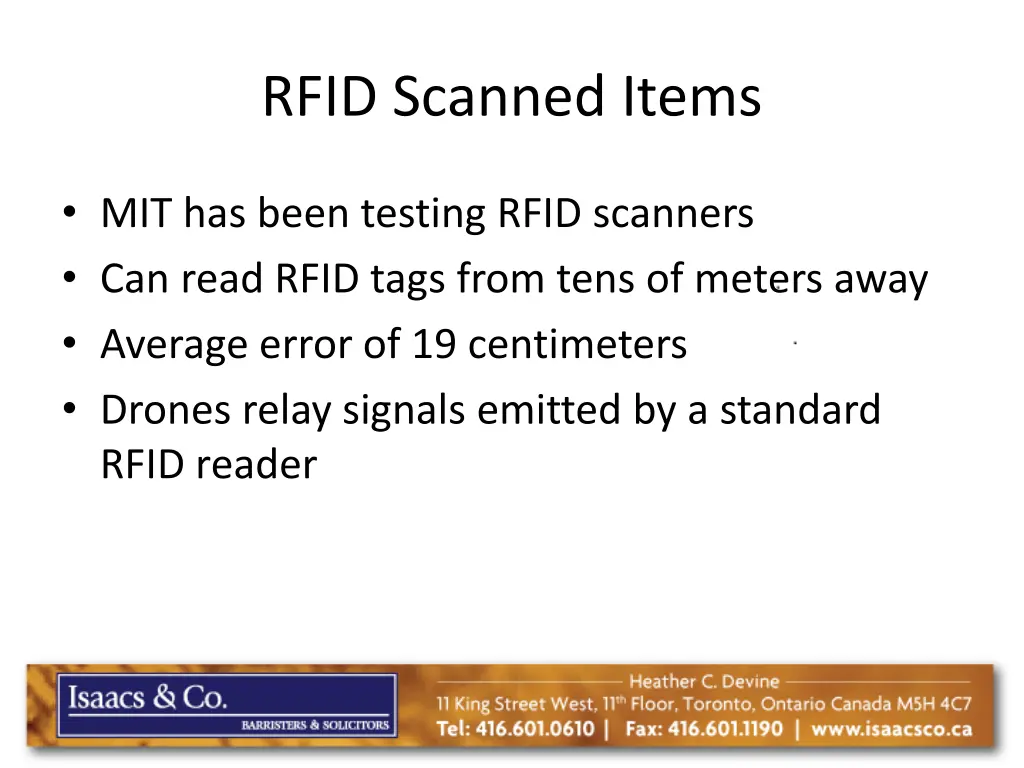 rfid scanned items