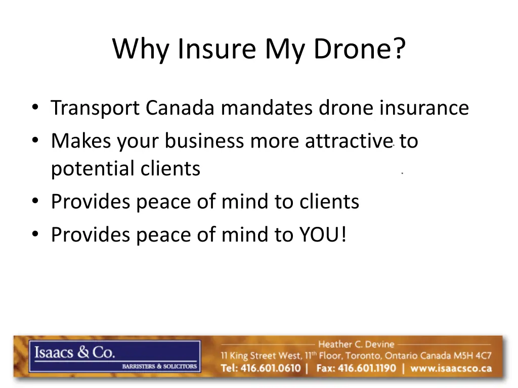 why insure my drone