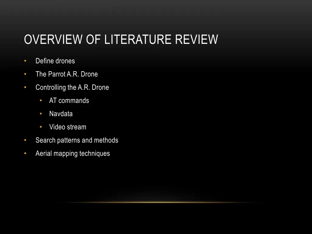 overview of literature review 1