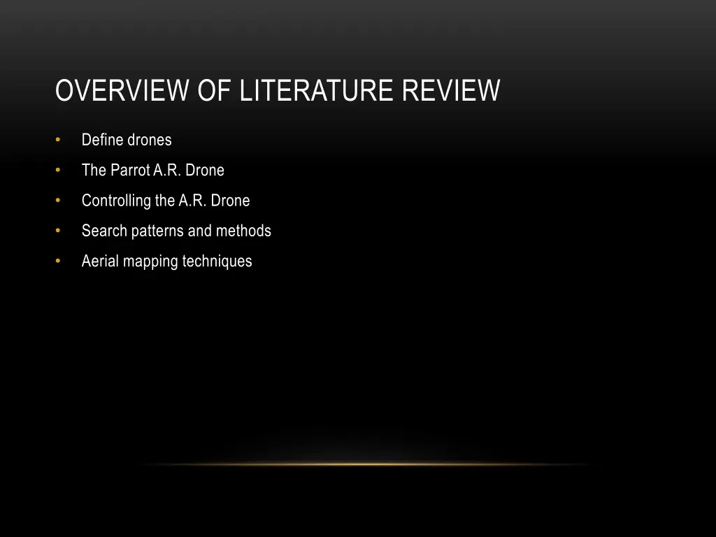 overview of literature review