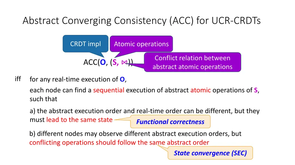 abstract converging consistency acc for ucr crdts