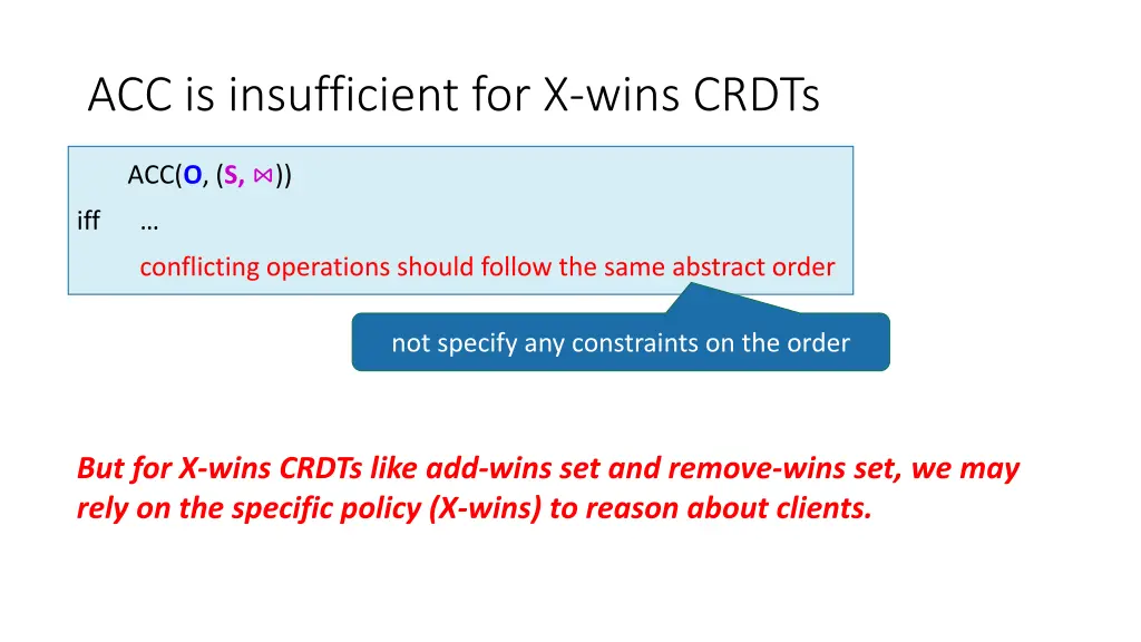 acc is insufficient for x wins crdts