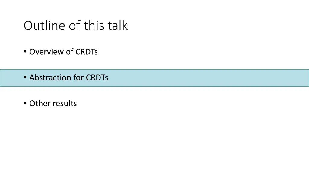 outline of this talk 2