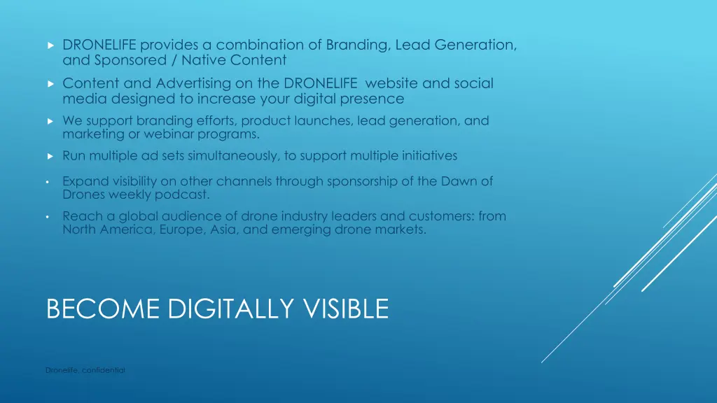 dronelife provides a combination of branding lead