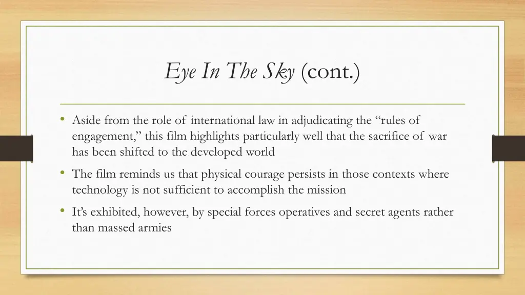 eye in the sky cont 1