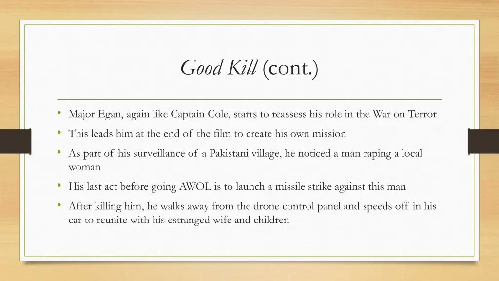 good kill cont 1