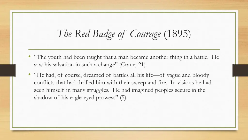 the red badge of courage 1895