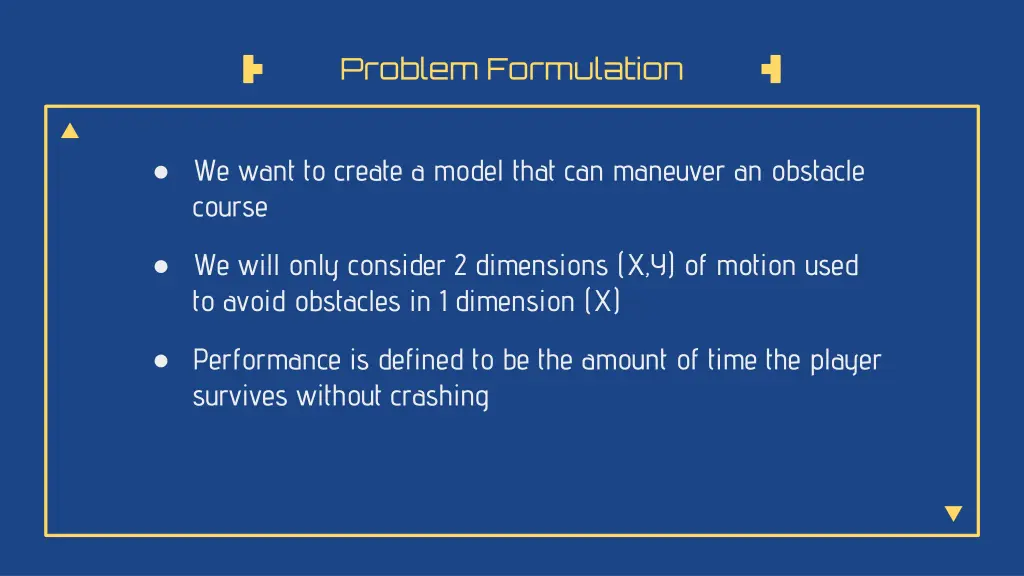 problem formulation