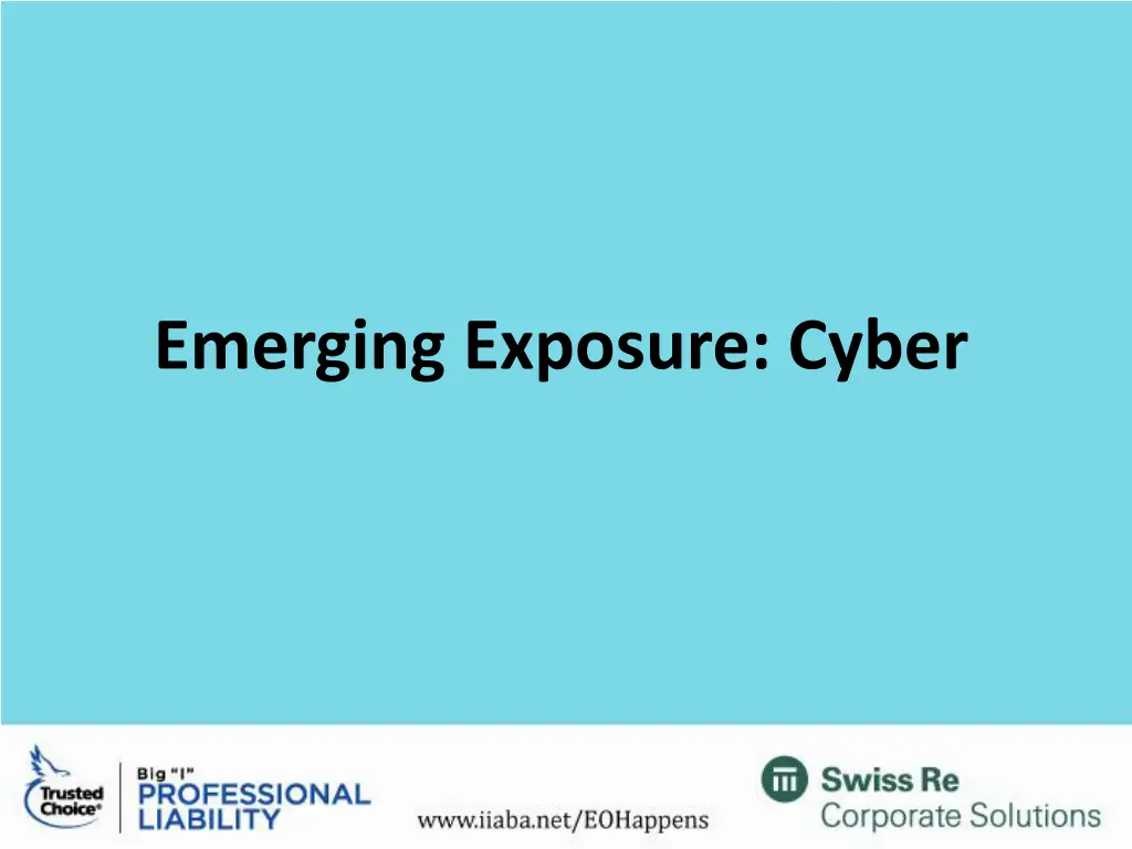 emerging exposure cyber