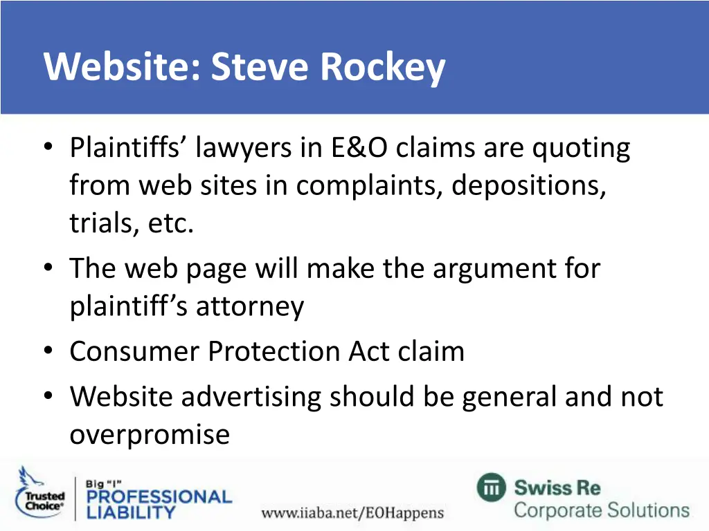 website steve rockey