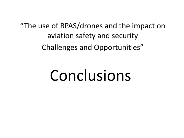 the use of rpas drones and the impact on aviation