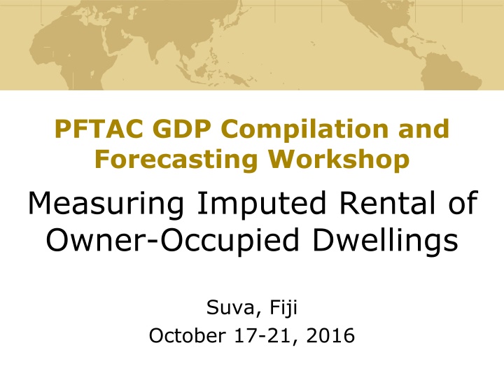 pftac gdp compilation and forecasting workshop