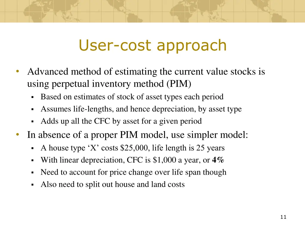 user cost approach 2