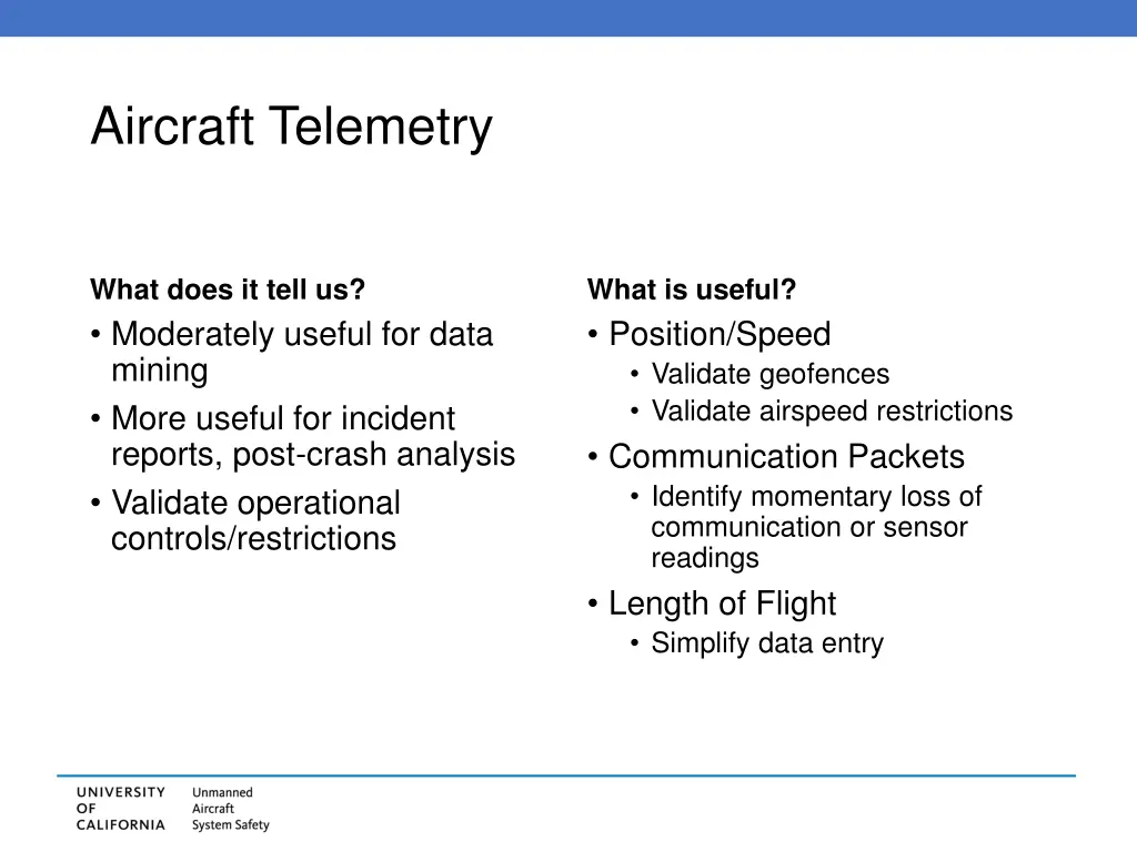 aircraft telemetry