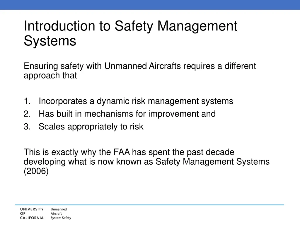 introduction to safety management systems