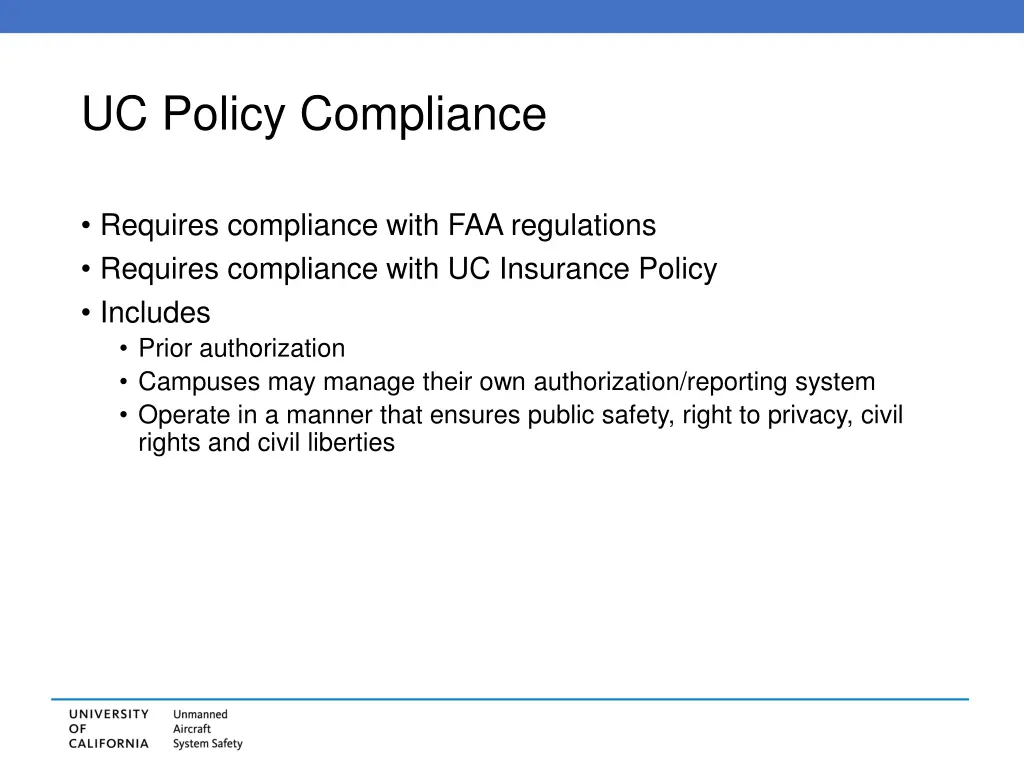 uc policy compliance