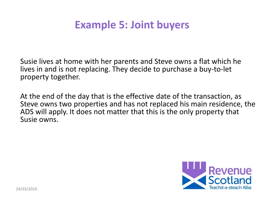 example 5 joint buyers