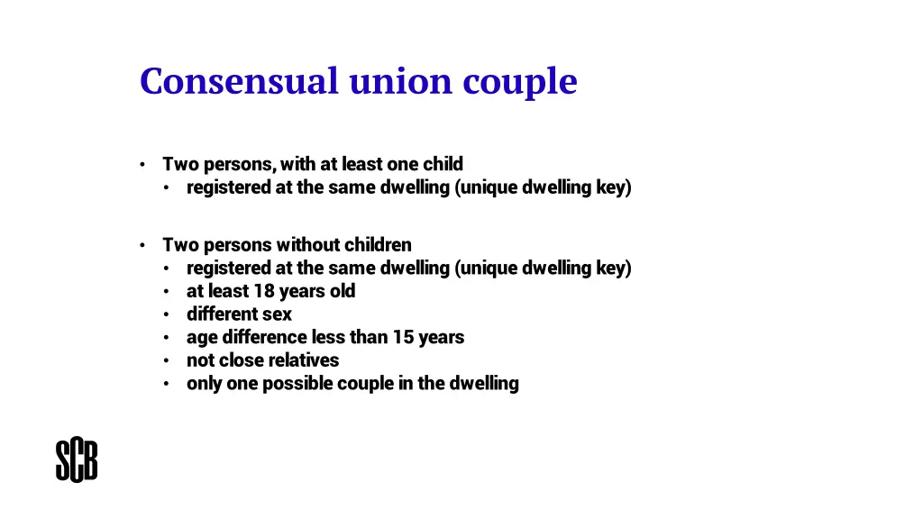 consensual union couple