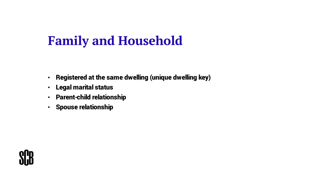 family and household