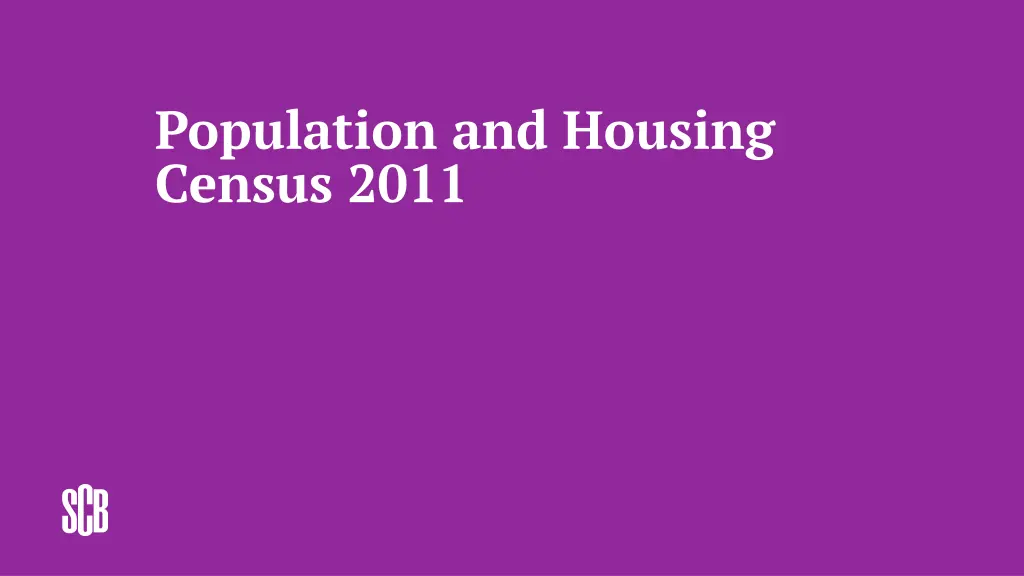 population and housing census 2011