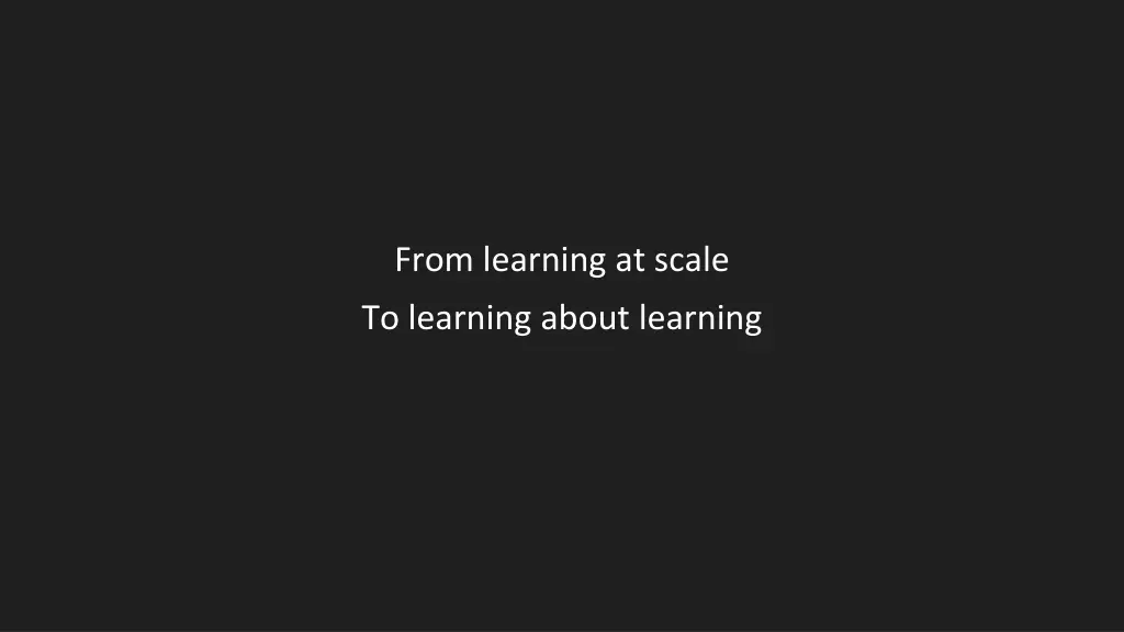 from learning at scale