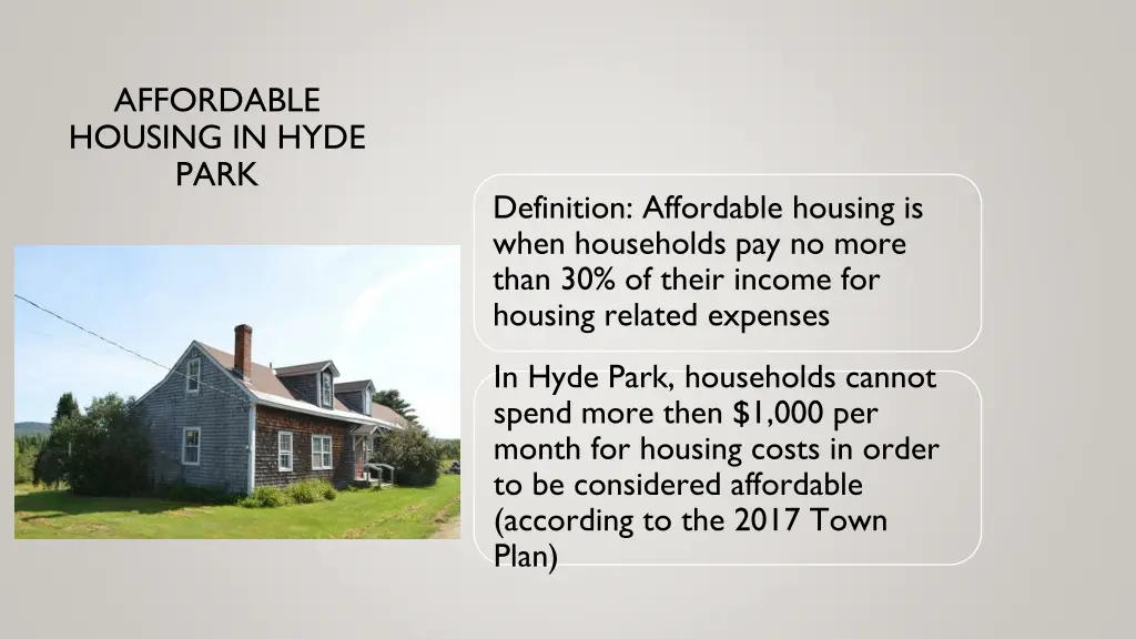 affordable housing in hyde park