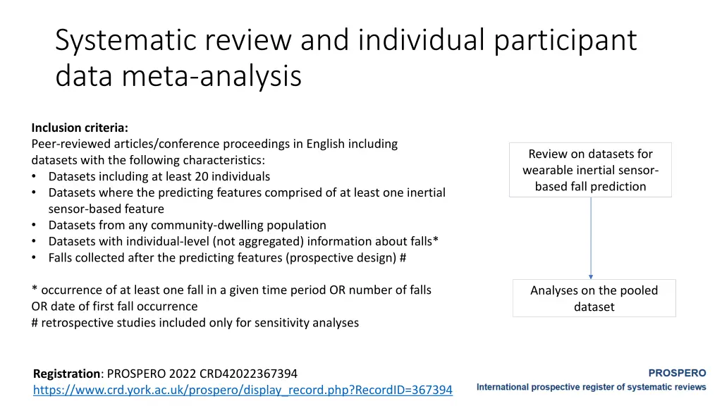 systematic review and individual participant data 1