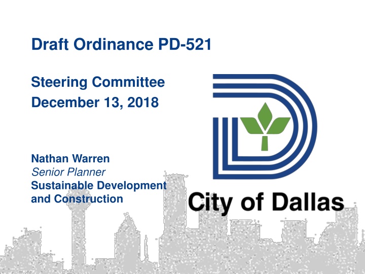 draft ordinance pd 521