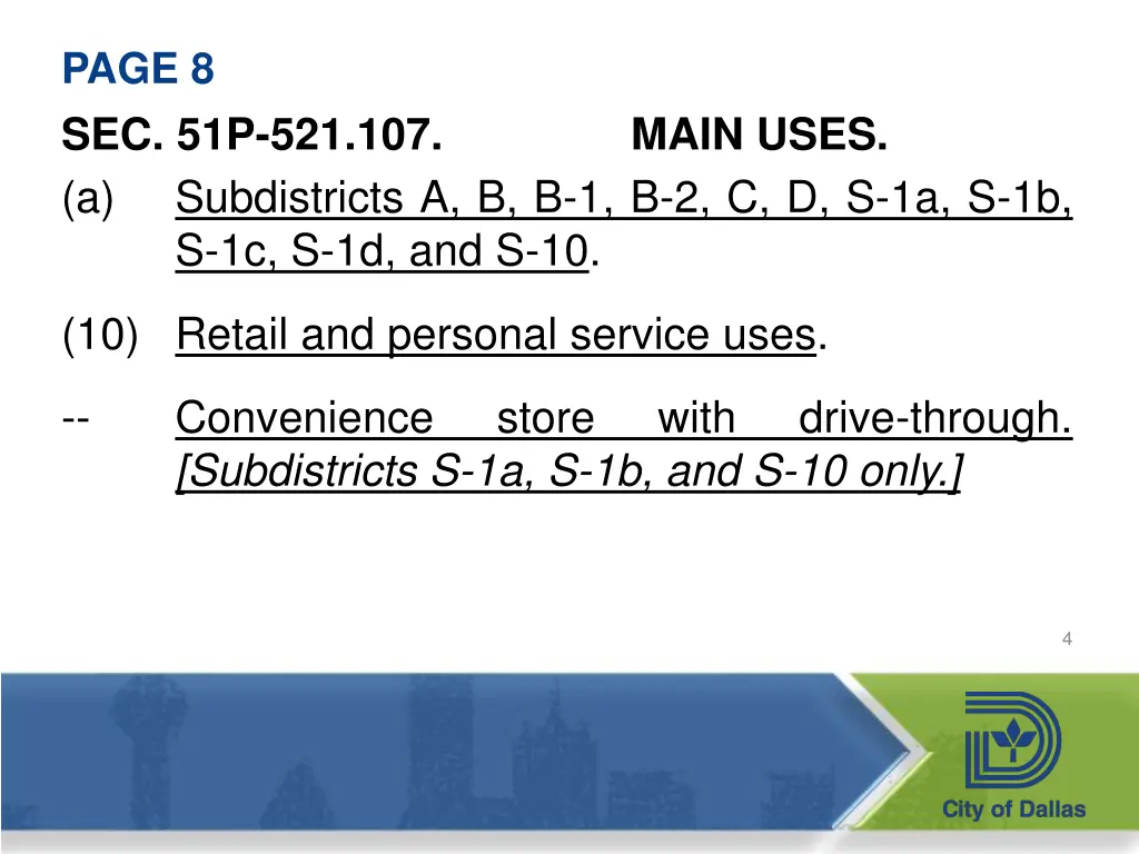 page 8 sec 51p 521 107 a subdistricts