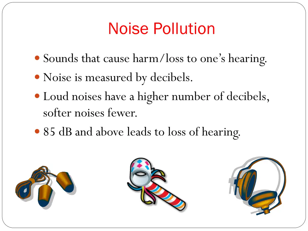 noise pollution