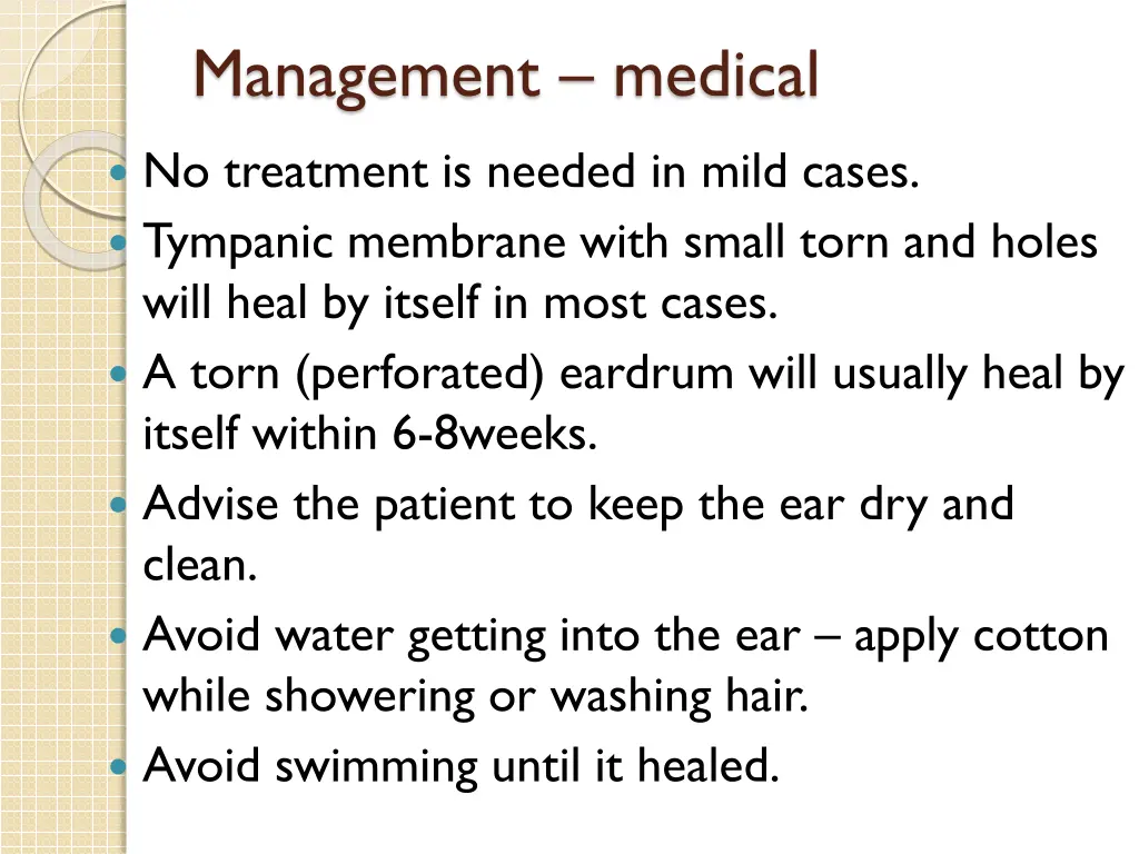 management medical