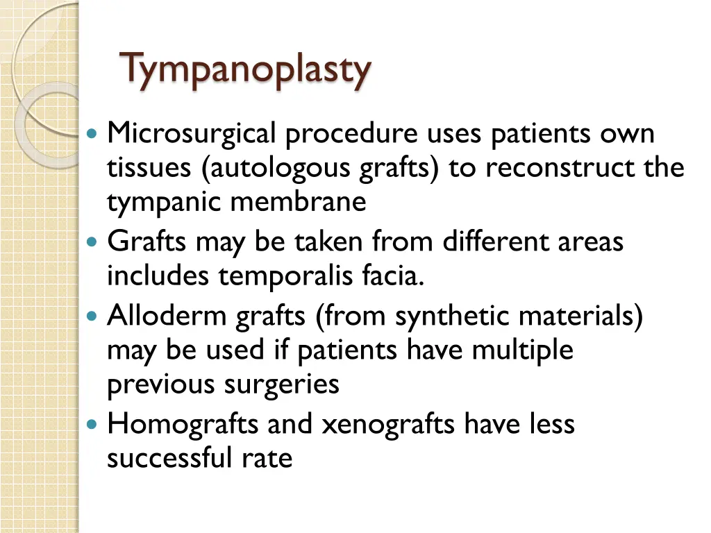 tympanoplasty